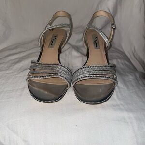 Nina Silver Strappy Women's Sandals